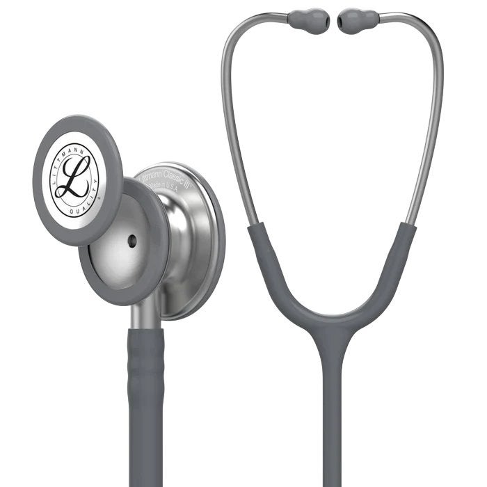 Stéthoscope Littmann Classic III 5621 Gris Professionnel, Divers, Matériel Infirmier, Envoi, Neuf