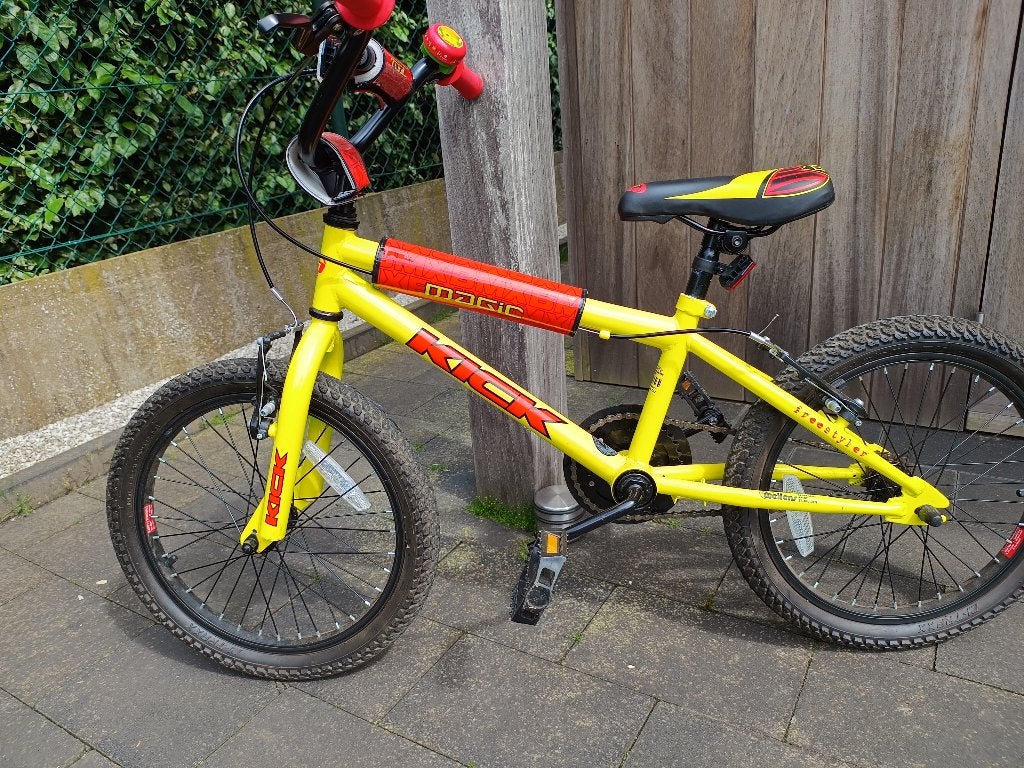 Kinder BMX, Fietsen en Brommers, Ophalen, Gebruikt, Handrem, 18 inch