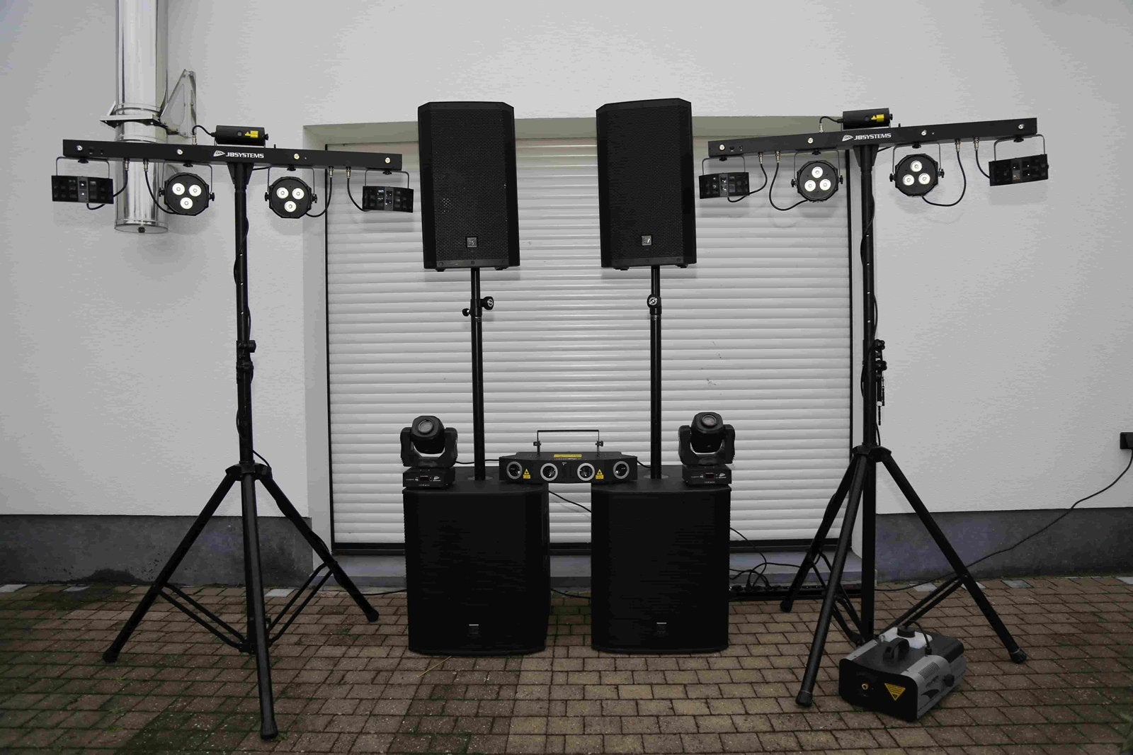 2x Jbsystems Partybars en 2x clubspots, Muziek en Instrumenten, Ophalen, Gebruikt