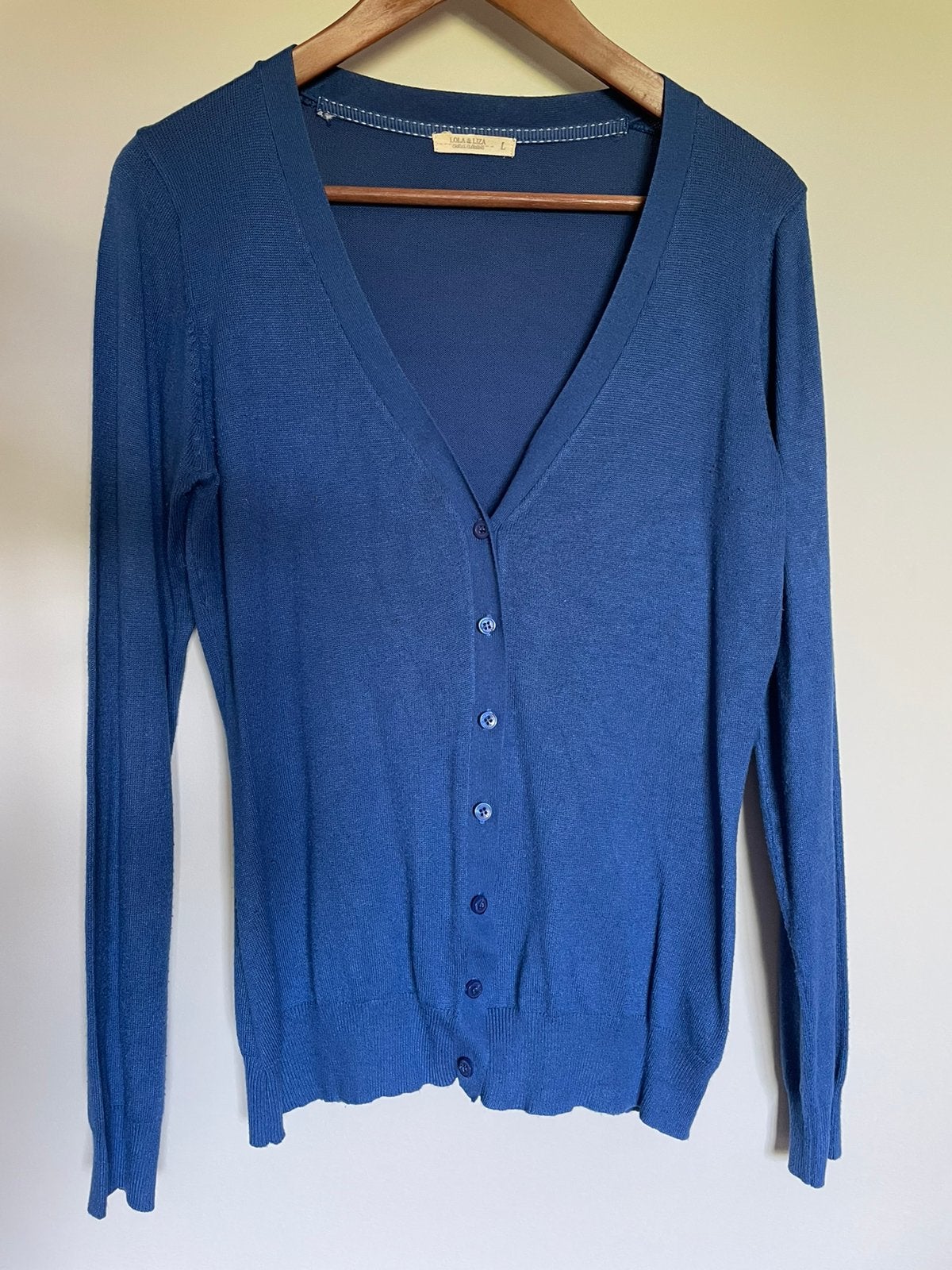Blauwe gilet Lola & Liza maat L, Kleding | Dames, Maat 42/44 (L), Ophalen of Verzenden, Gedragen, Blauw