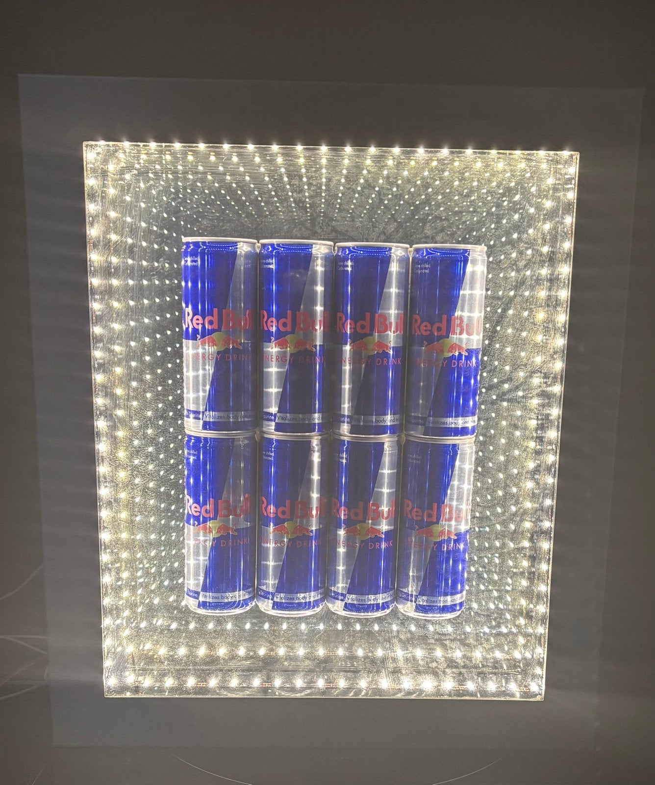 Zeldzame Red Bull LED Wandbord / 3D "Houdini" Spiegel, Ophalen of Verzenden, Gebruikt