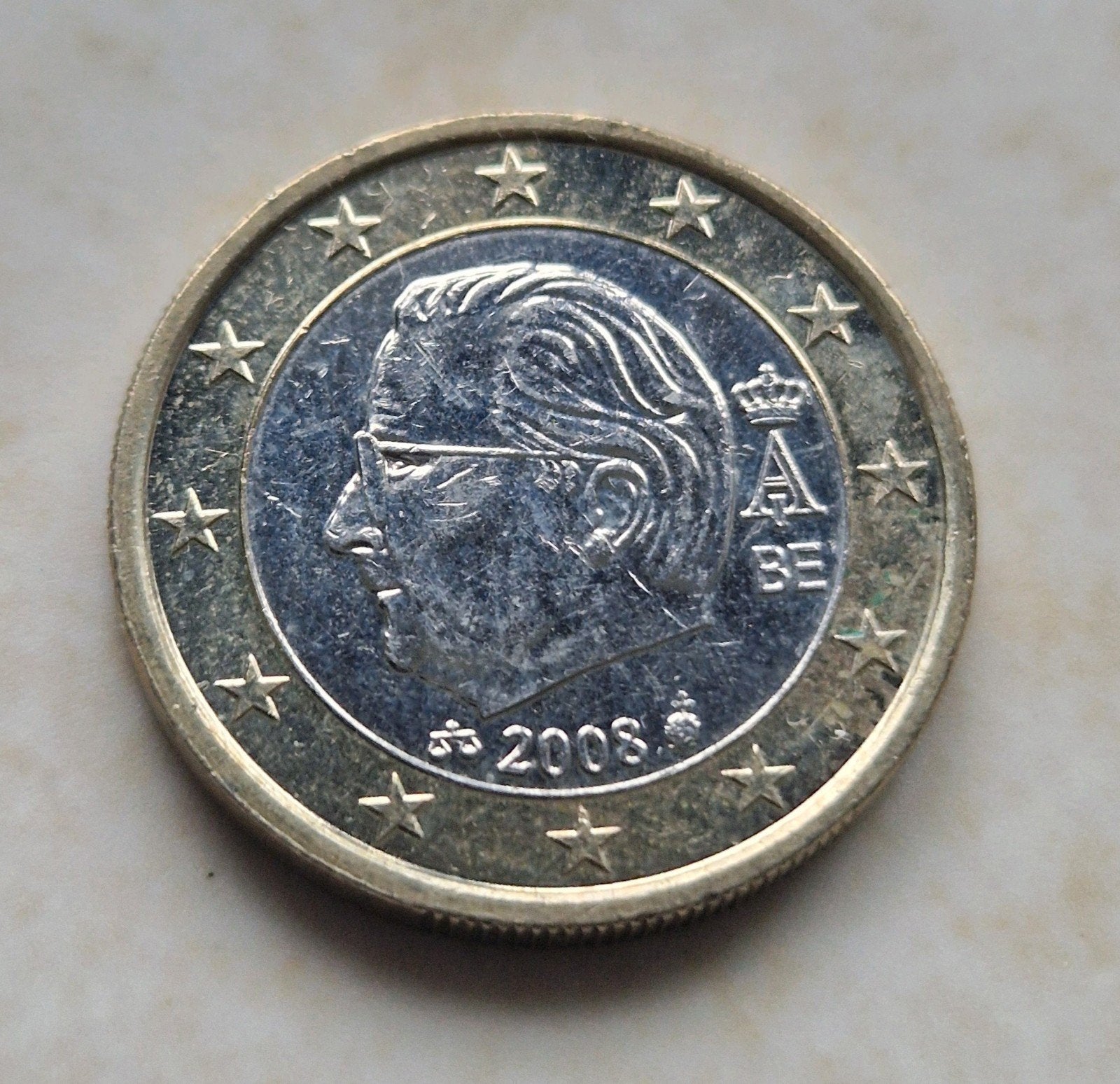 2008 Belgium , 1 Euro, Ophalen of Verzenden