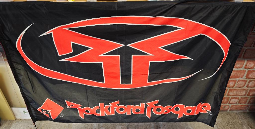 Oldskool Rockford Fosgate vlag, Autos : Divers, Haut-parleurs voiture, Enlèvement ou Envoi, Comme neuf