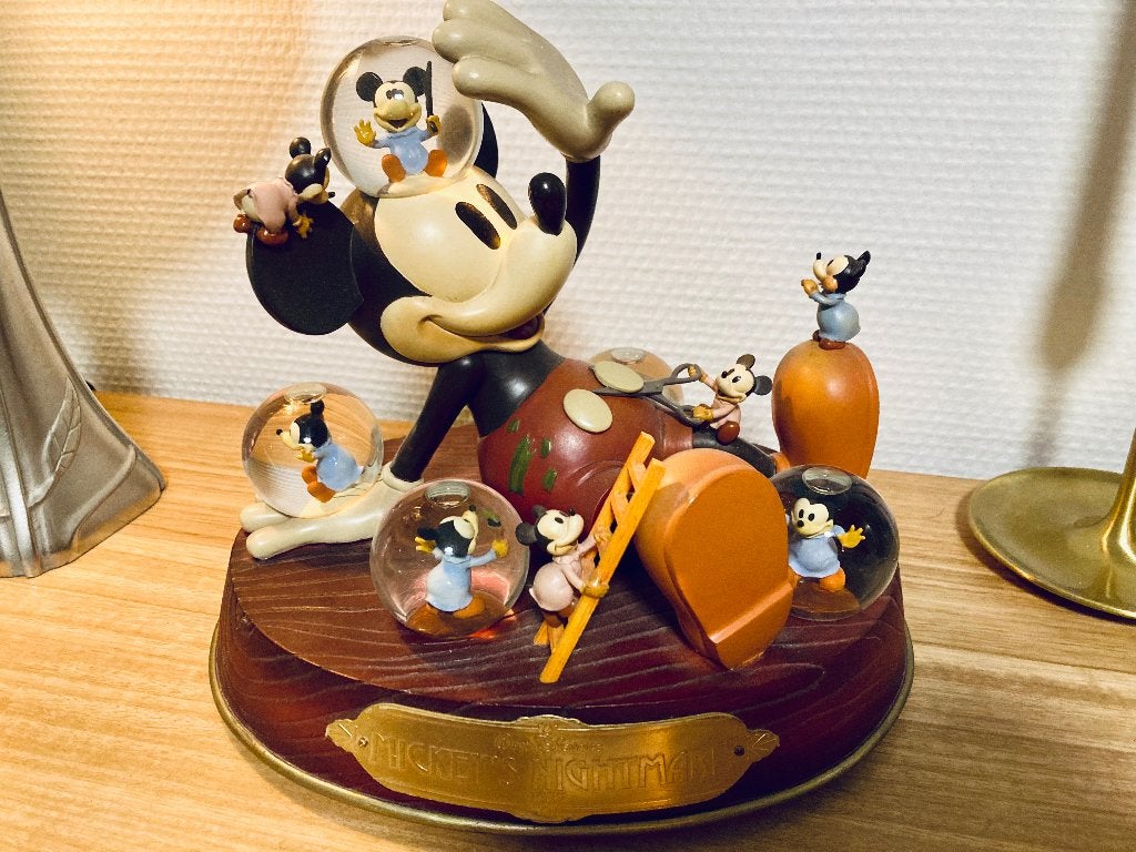 Boule à neige musicale  Mickey’s Nightmare 1932 – Vintage, Verzamelen, Disney, Ophalen of Verzenden, Mickey Mouse, Zo goed als nieuw
