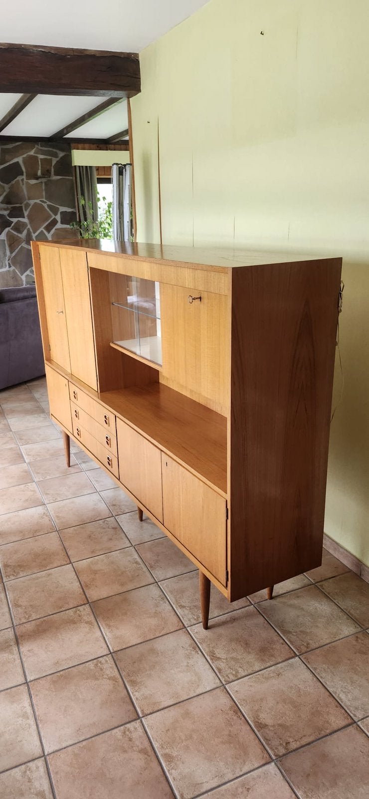 Meuble buffet vintage très bon état, Enlèvement, Comme neuf