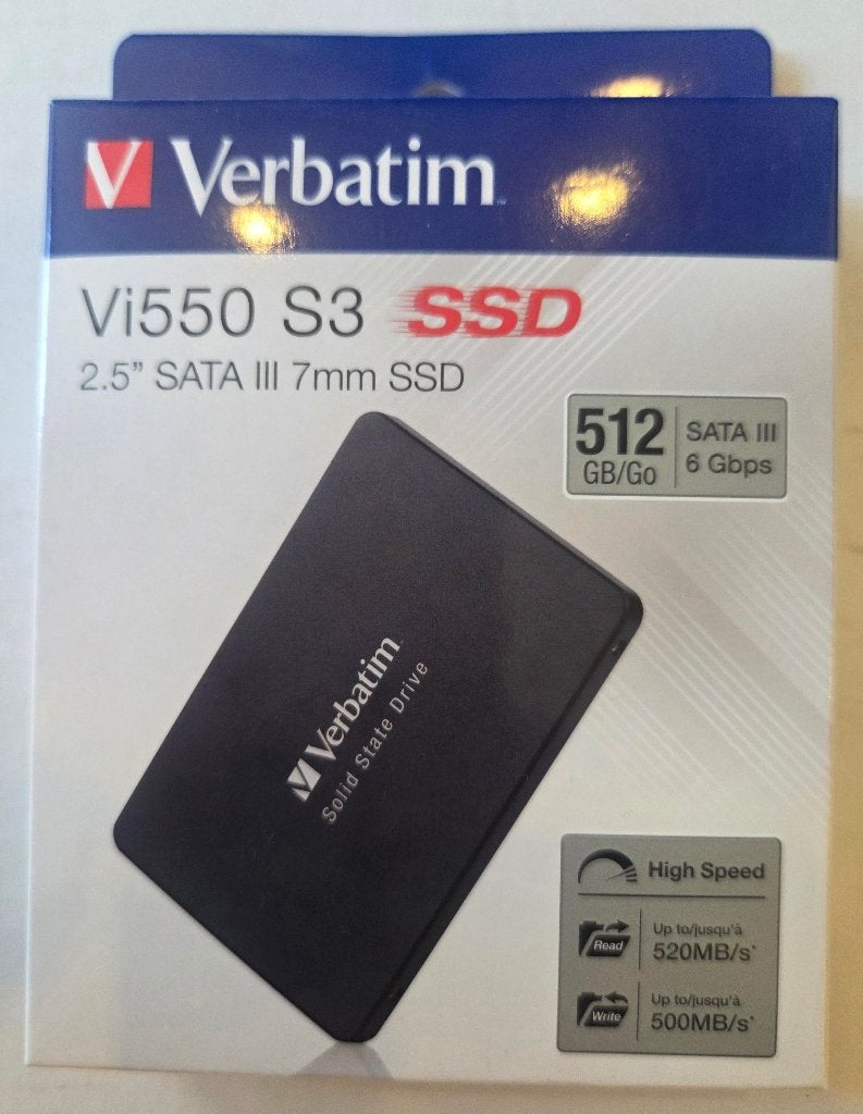 Verbatim Vi550 S3 512GB SSD (verpakking sealed), Computers en Software, Harde schijven, Intern, 512GB, Nieuw, Ophalen of Verzenden