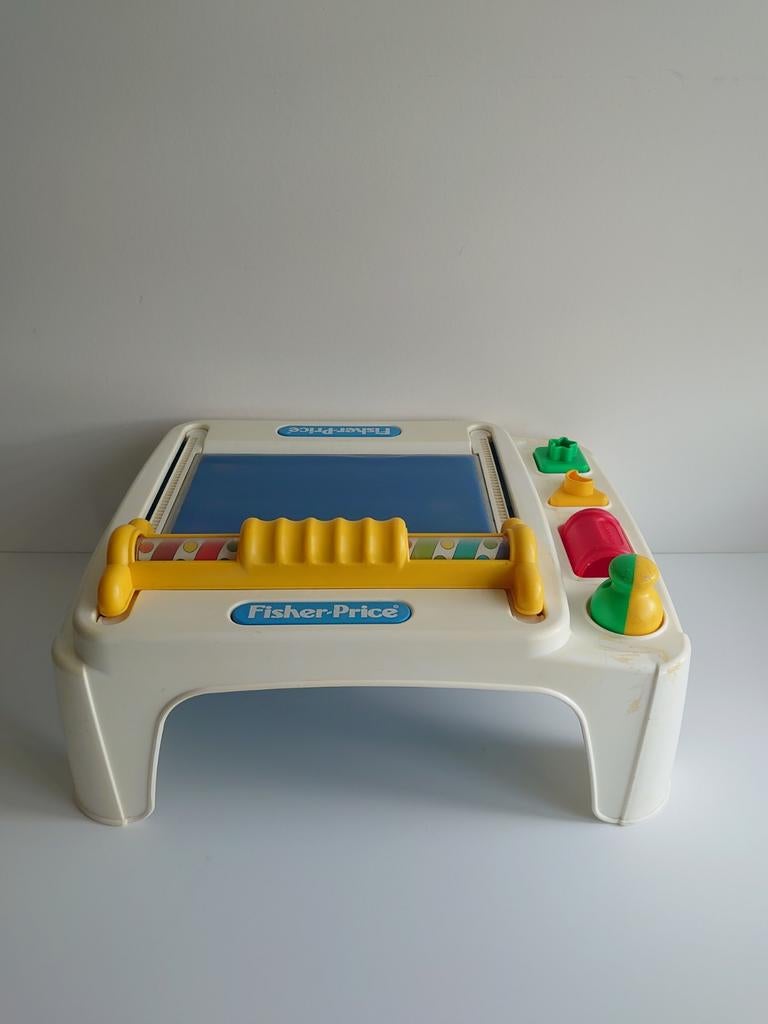 Fisher-Price : tekentafeltje met vormen - vintage, Ophalen of Verzenden, Gebruikt
