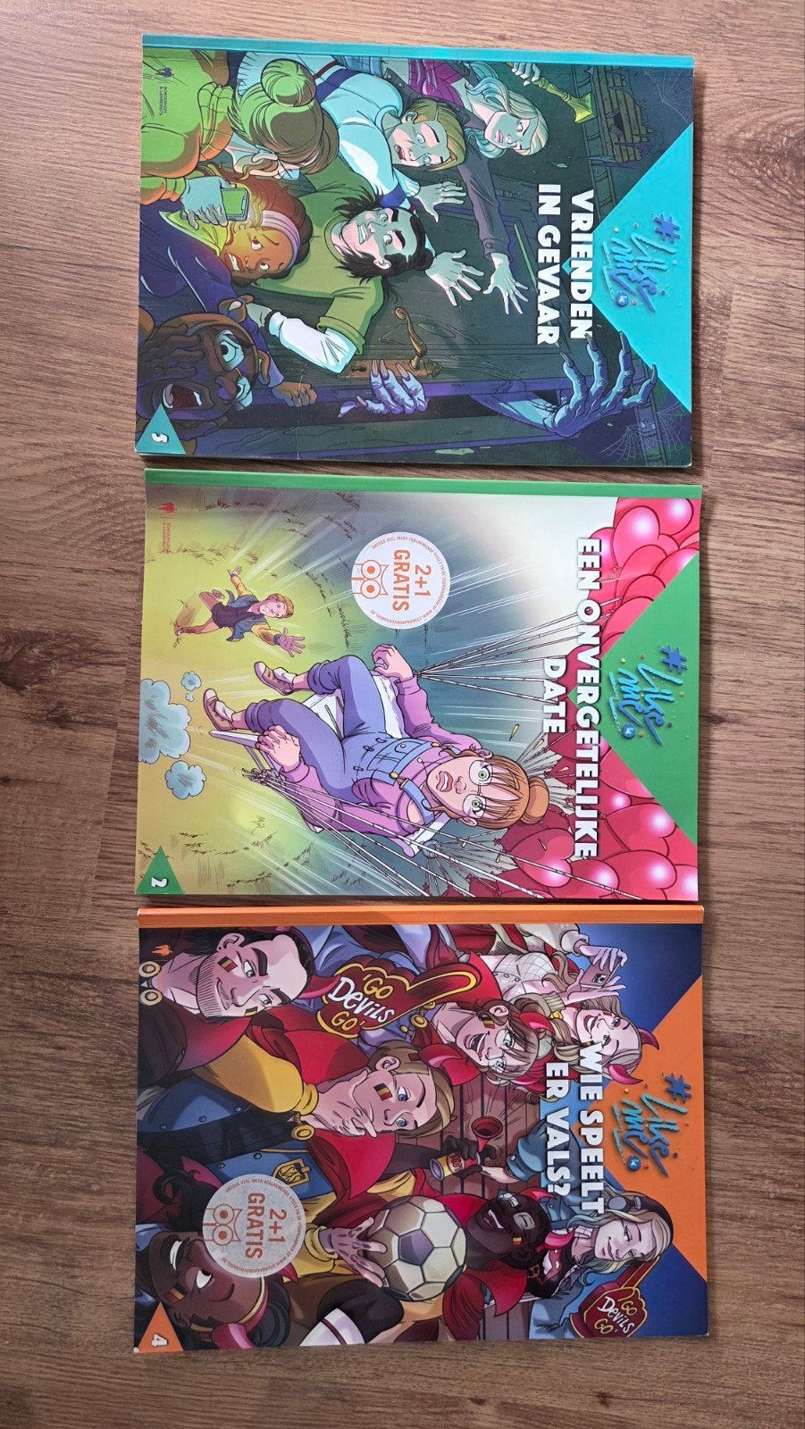 3 Strip's #LikeMe nr 2 nr 4 nr 5, Ophalen, Kristof Fagard; Michael Vincent; Tom Bouden