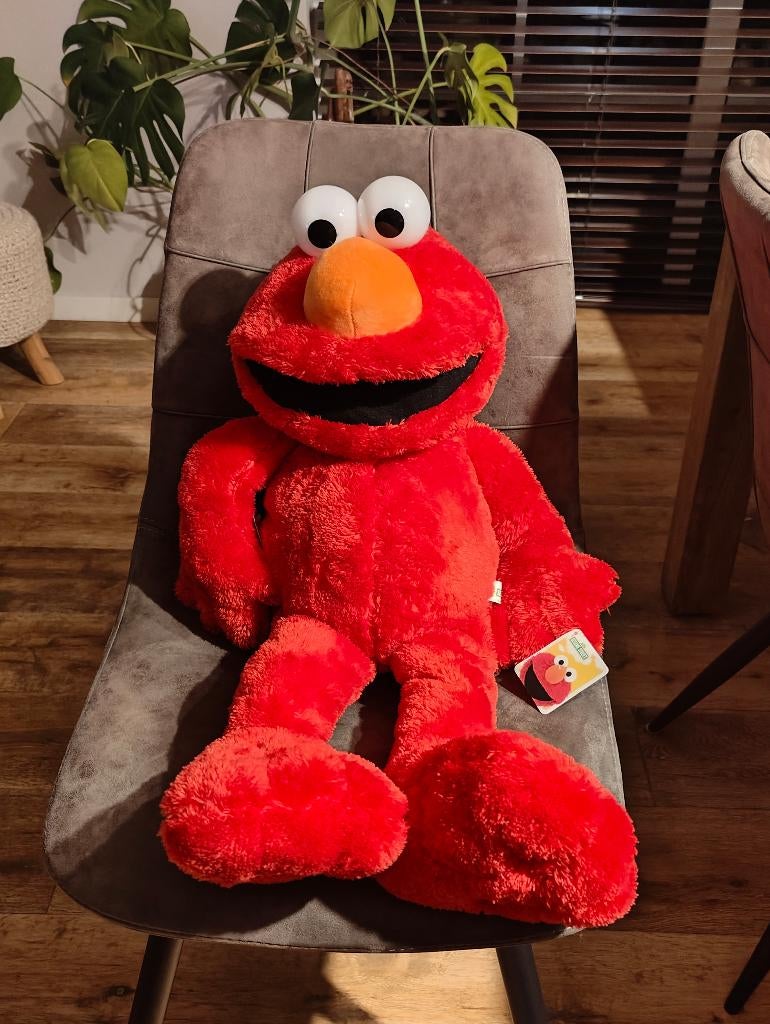 Elmo - Sesamstraat pluche knuffel 75 cm, Kinderen en Baby's, Speelgoed | Knuffels en Pluche, Ophalen of Verzenden, Nieuw