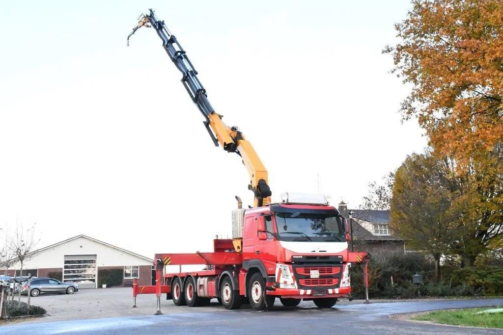 Volvo FM 460 PALFINGER 48TM ! FLÉCHETTE ! EURO6 ! TOITURE !, Rouge, Achat, Euro 6, Entreprise