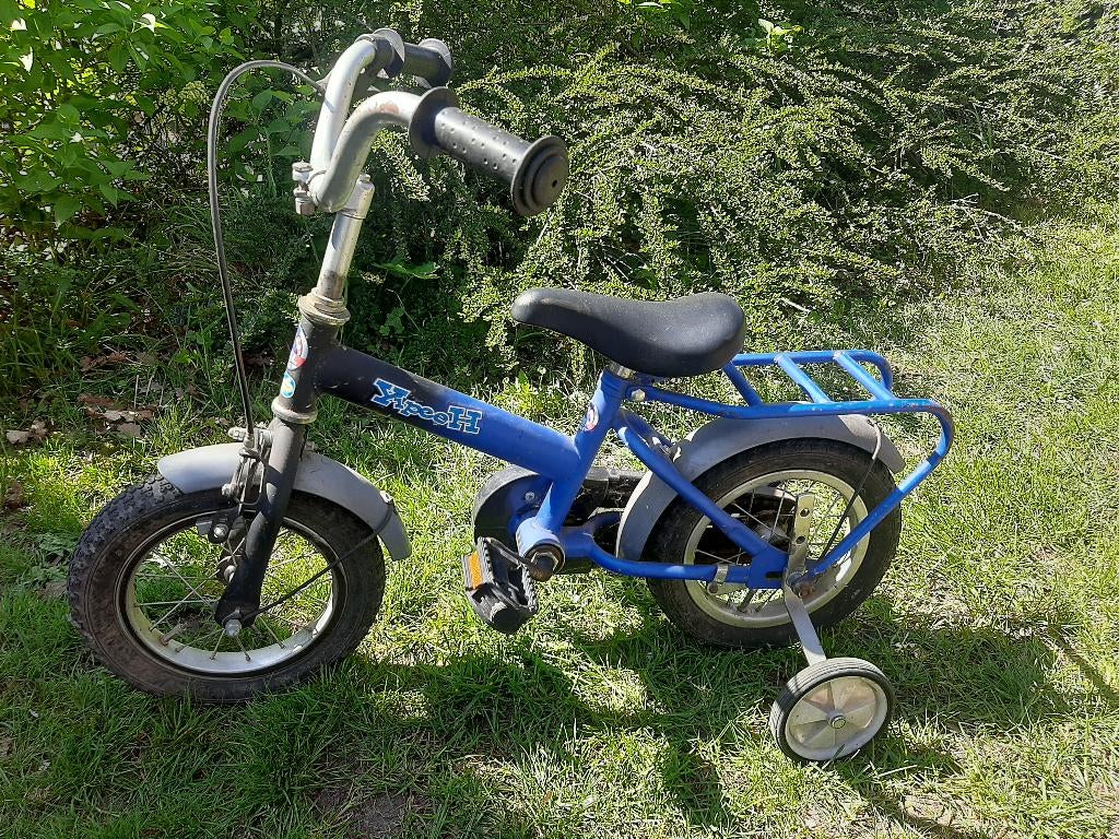 Kinderfiets 12 inch met zijwieltjes, Ophalen, Terugtraprem, Zijwieltjes, Gebruikt
