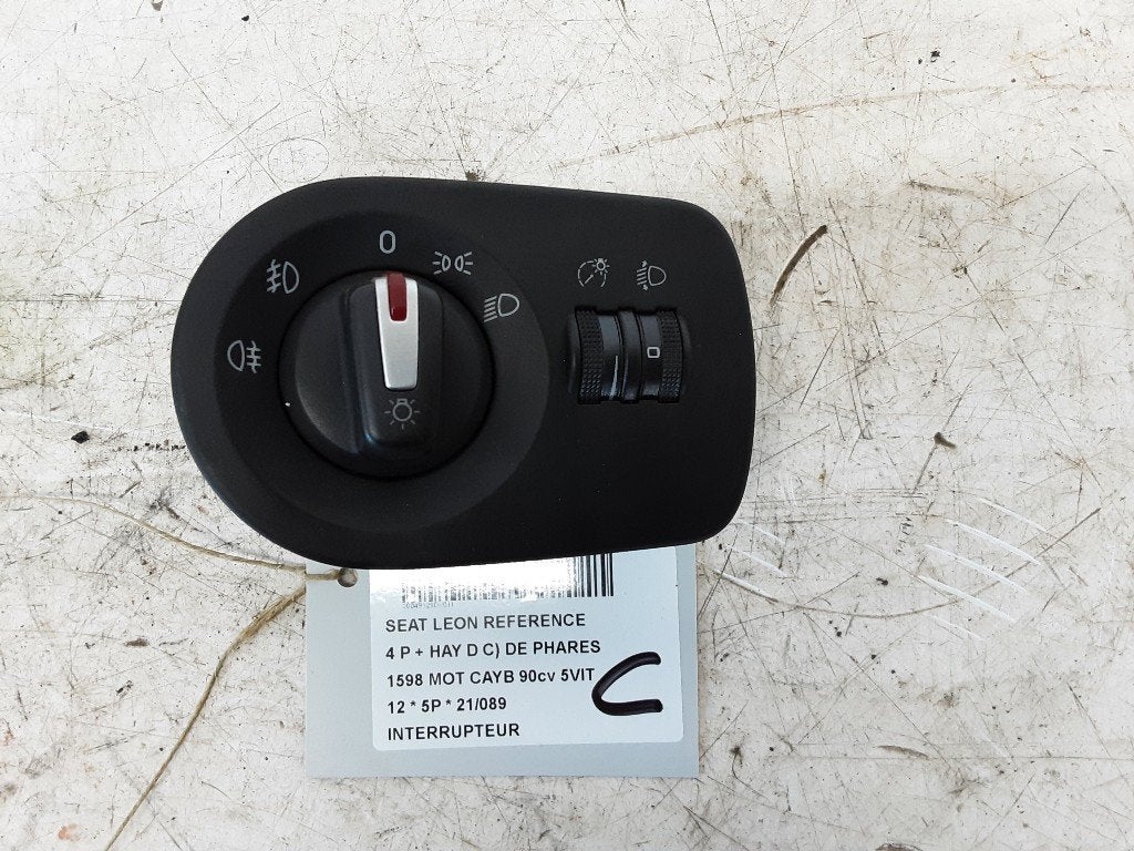 SCHAKELAAR Seat Leon (1P1) (01-2005/08-2013) (1P1941431BR), Gebruikt, Seat