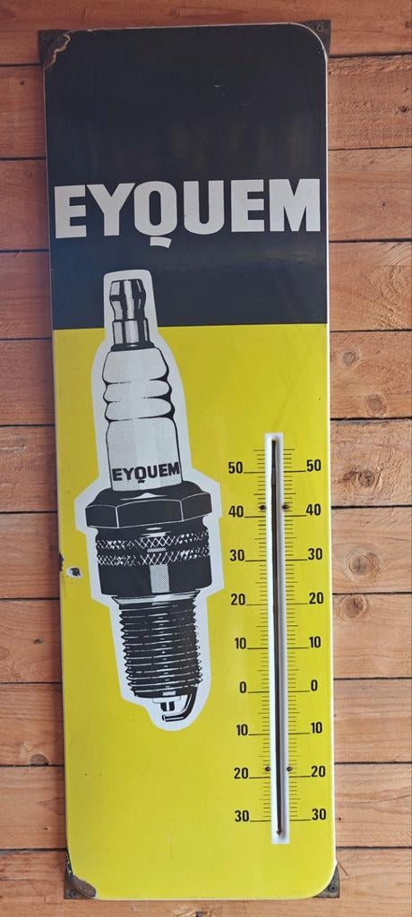 Emaille reclamebord eyquem bougies, Enlèvement, Panneau publicitaire