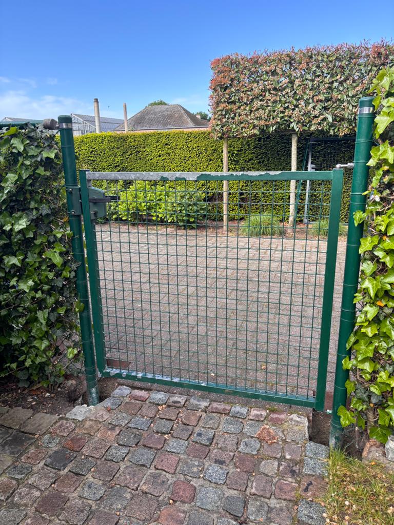 Tuinpoort 120 breed, 110 hoog, Tuin en Terras, Ophalen, Gebruikt, 100 tot 150 cm, 100 tot 150 cm