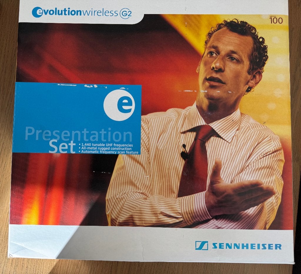 Sennheiser ew 112 G2 draadloze dasspeldmicro set (A-band), Ophalen of Verzenden, Zo goed als nieuw, Overige typen, Draadloos