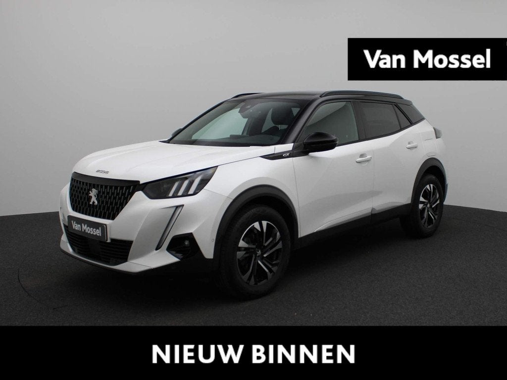 Peugeot 2008 GT-Line, Auto's, 118 g/km, Stof, https://public.car-pass.be/vhr/382d82e0-89d1-4c0d-8c01-db3434a57512, Wit