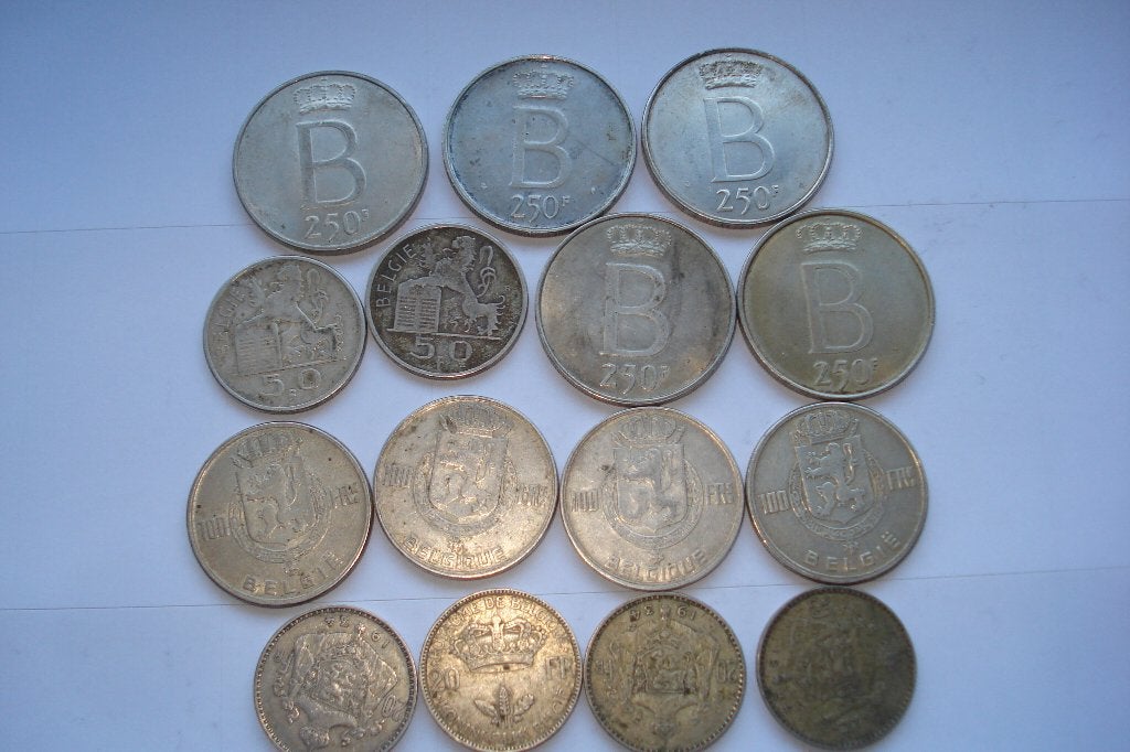 Lot de 15 pièces de monnaie Belge en argent 266 grammes., Enlèvement ou Envoi, Monnaie en vrac, Argent, Argent