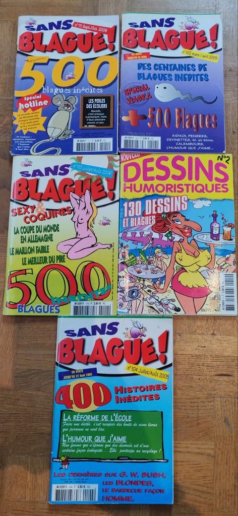 Livres d'humour, Enlèvement