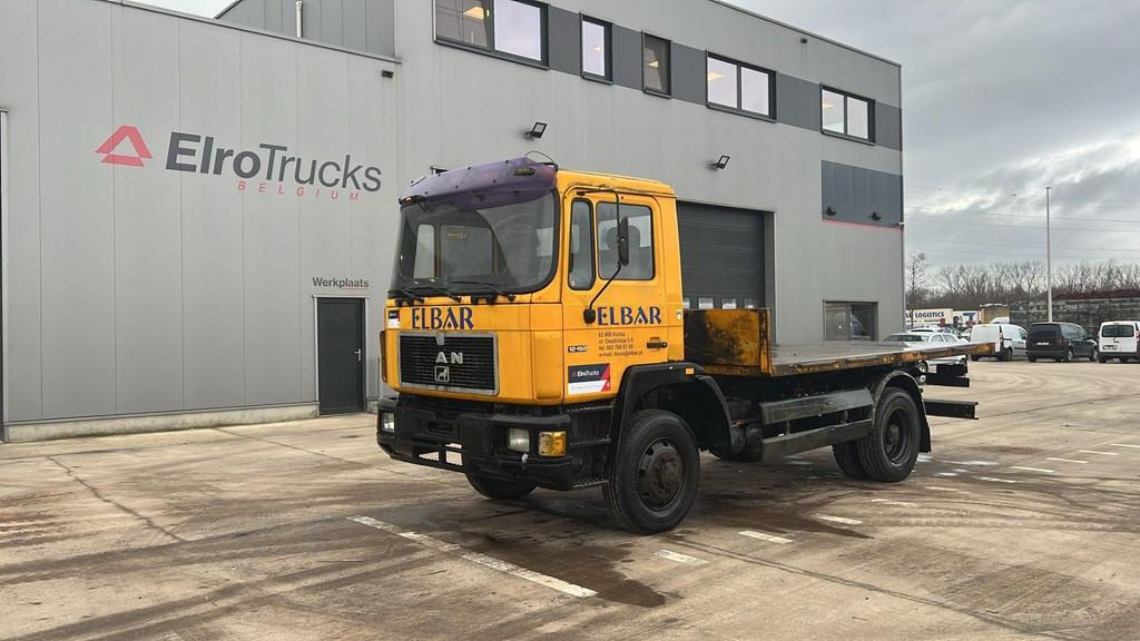 MAN 12.192 (MANUAL PUMP / 4X4 / POMPE MANUELLE / GRAND PONT, Auto's, Vrachtwagens, Bedrijf, Te koop, 4x4, ABS, Open dak, MAN, Diesel