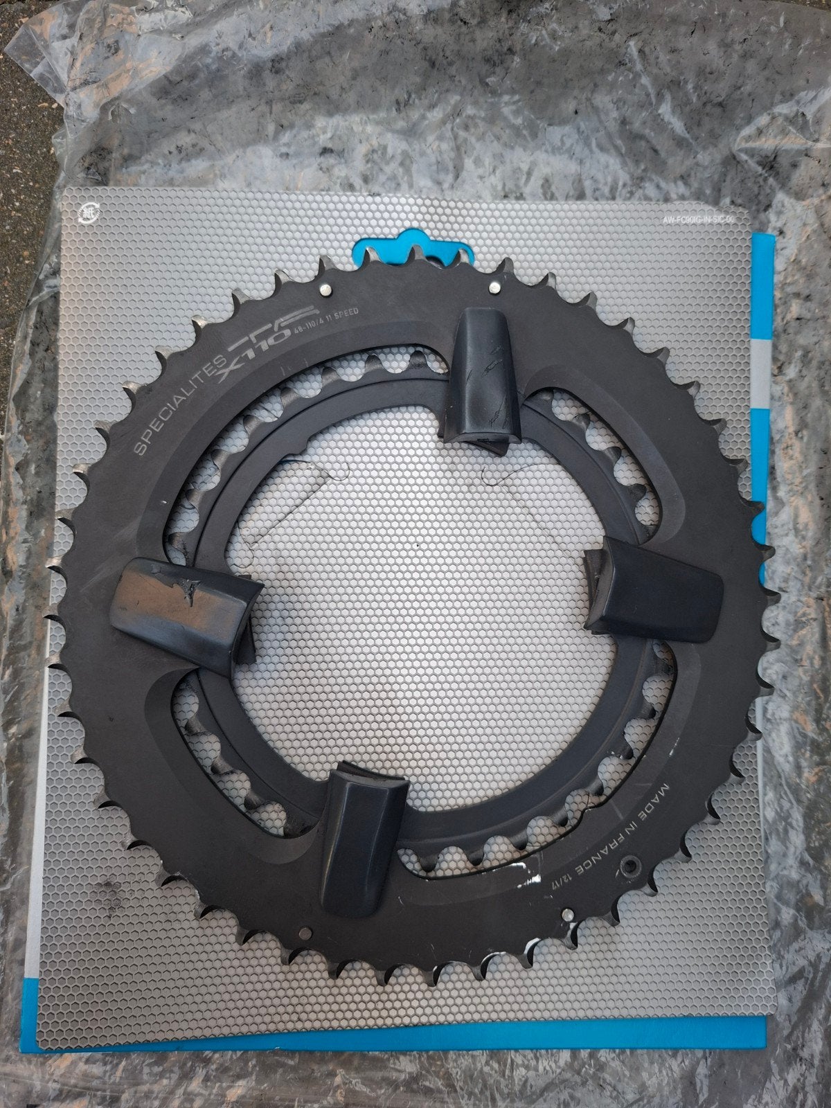 Kettingbladen/Cassette/Crank., Fietsen en Brommers, Fietsonderdelen, Gebruikt, Crankstel of Pedalen, Aluminium, Racefiets, Ophalen