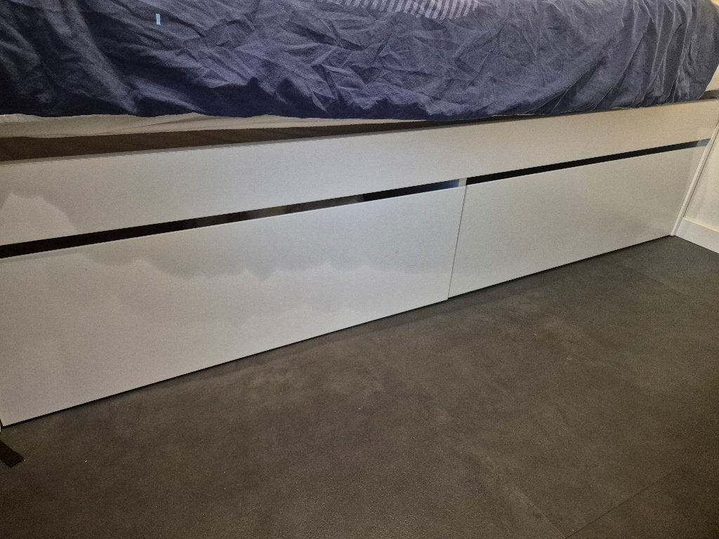 Bed 90/200- verlengbaar naar 180/200 met matras!, Huis en Inrichting, Slaapkamer | Bedden, Ophalen, 90 cm, Eenpersoons, Wit