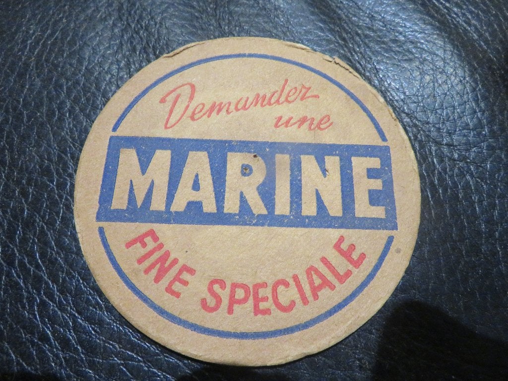 bierviltje MARINE Fine speciale, Verzamelen, Ophalen of Verzenden, Zo goed als nieuw, Viltje(s), Overige merken