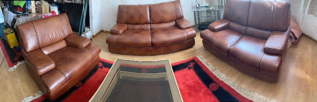 Ensemble complet de fauteuils en cuir, Enlèvement, Comme neuf, Cuir