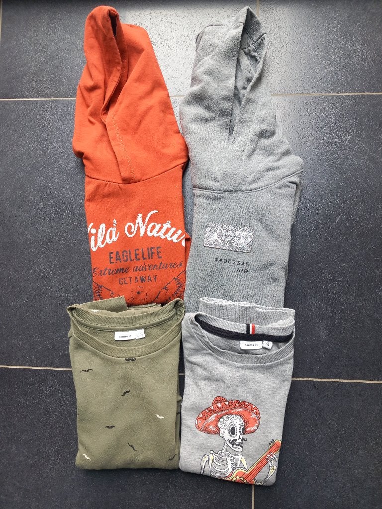 4 pulls maat 122-128, Ophalen of Verzenden, Gebruikt, Jongen, Trui of Vest