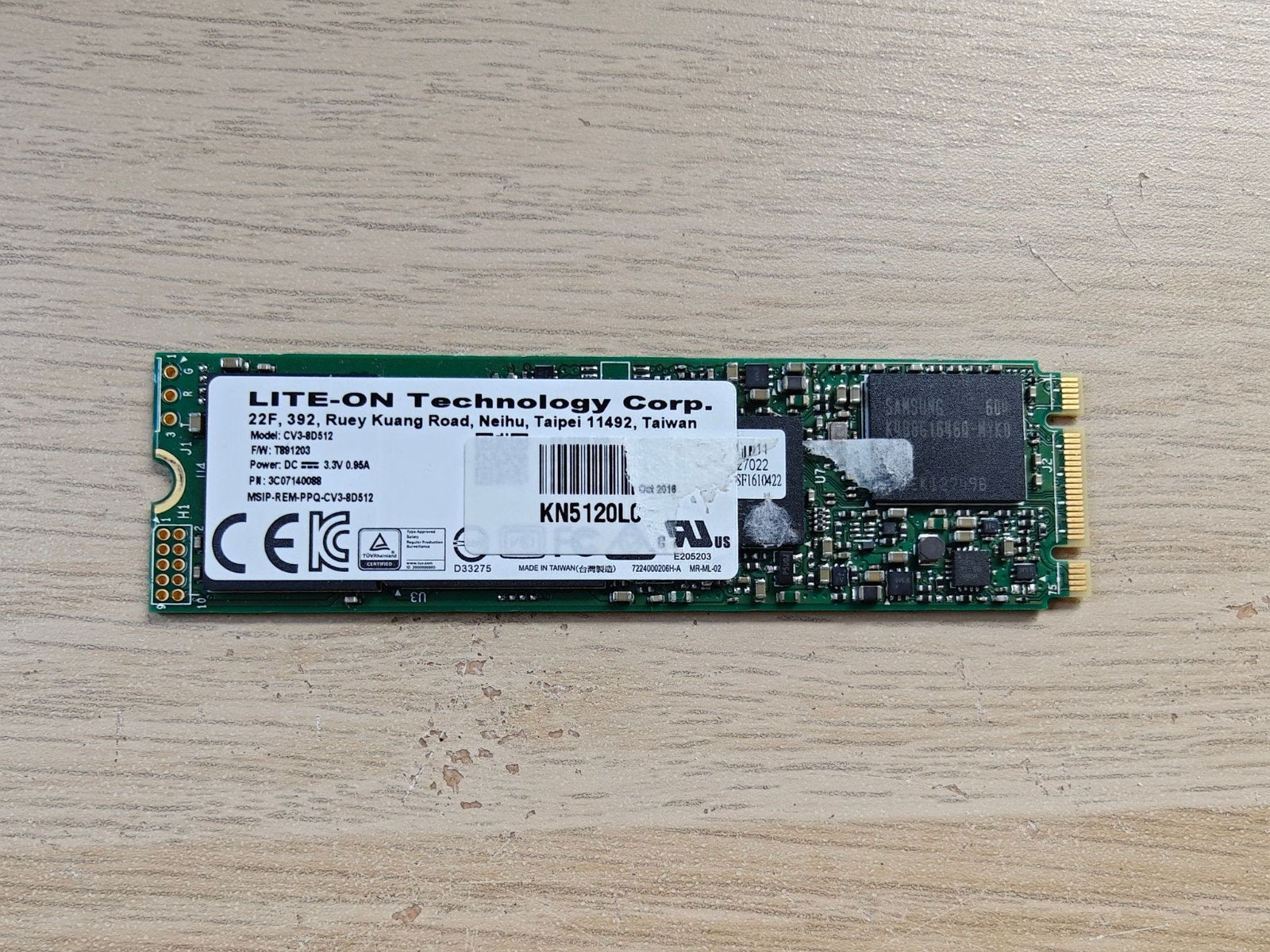 SSD SATA M.2 LITE-ON DE 512 GO, Informatique & Logiciels, Enlèvement ou Envoi, Lite-on, Interne, 512 GB