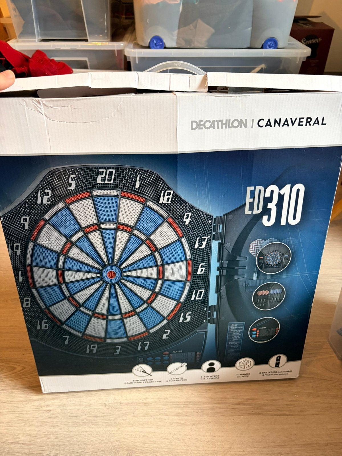 electronisch dartsbord, Sport en Fitness, Darts, Ophalen, Zo goed als nieuw, Dartbord met pijlen, Elektronisch