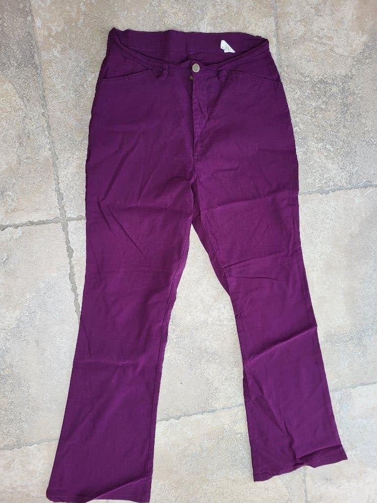 Merk Birgini: paarse broek mt 42, Taille 42/44 (L), Enlèvement ou Envoi, Comme neuf, Longs