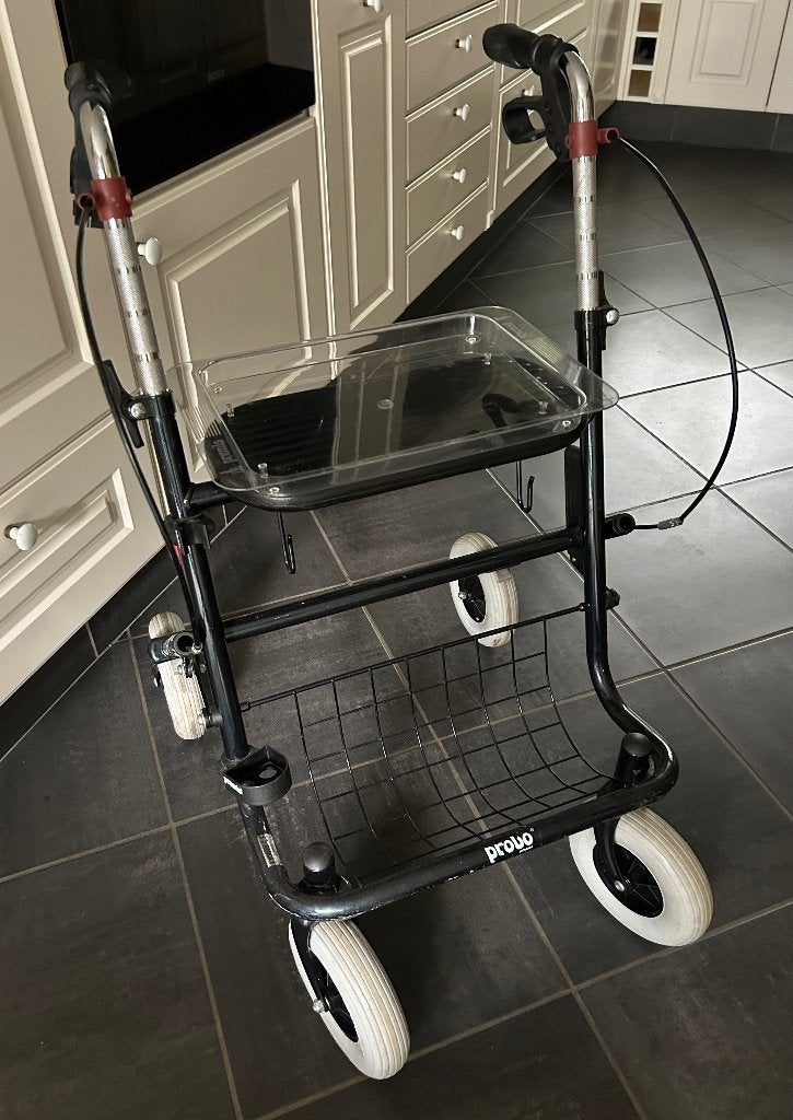 Rollator met afneembaar plateau, Ophalen, Opvouwbaar, Gebruikt