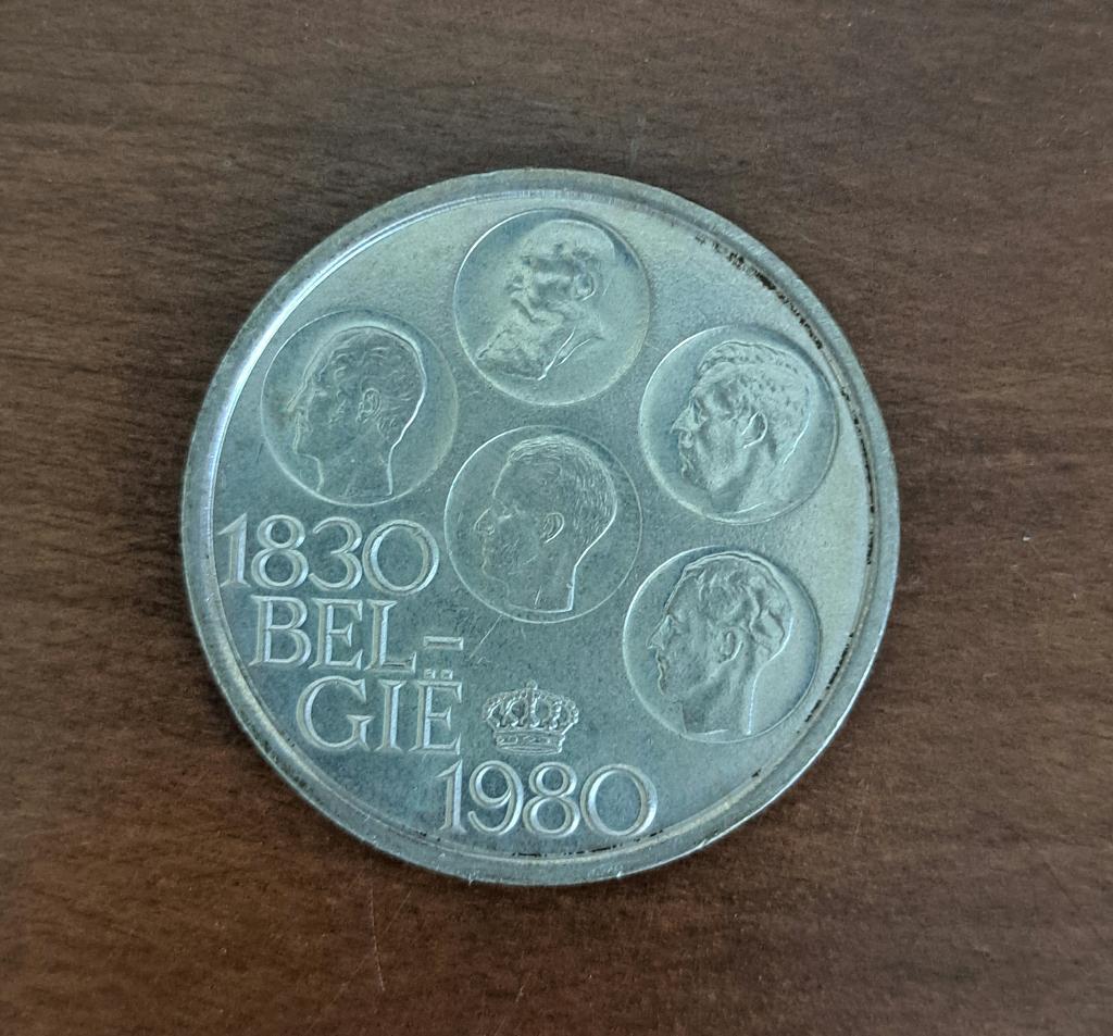 Pièce commémorative belge de 500 francs de 1980, Timbres & Monnaies, Monnaies | Belgique, Enlèvement ou Envoi, Monnaie en vrac