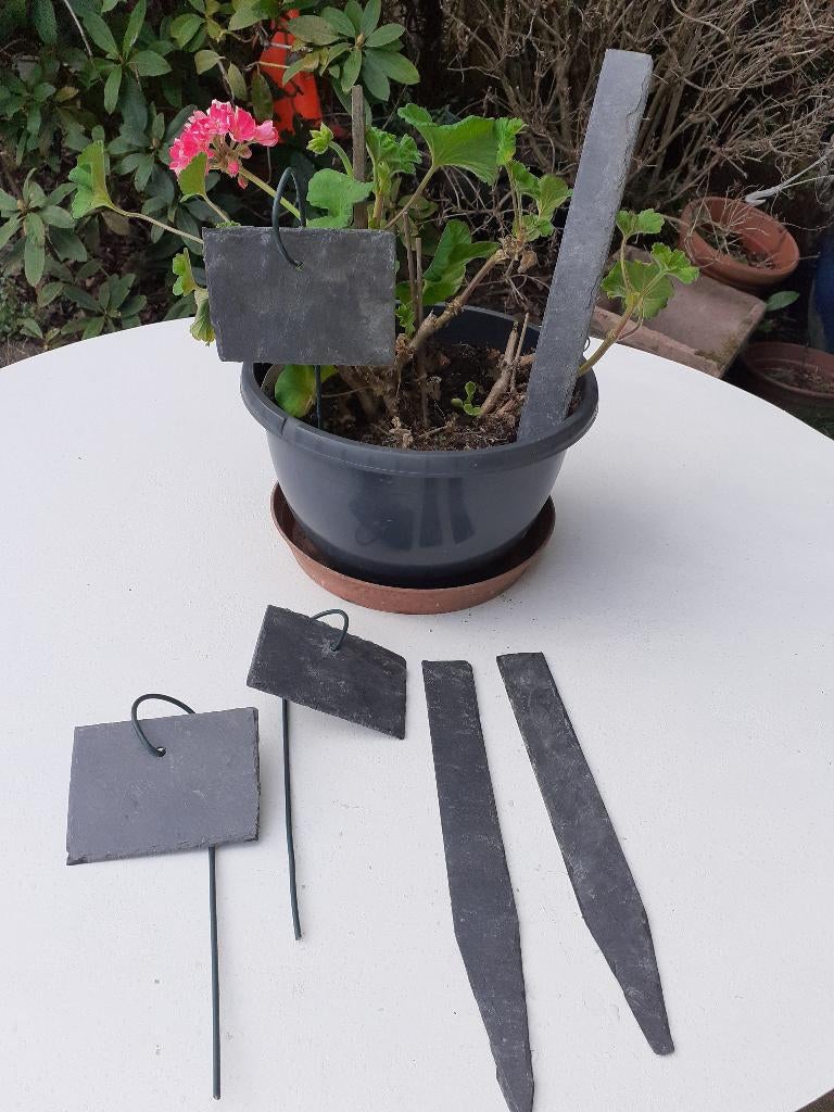A vendre marque plante en ardoise, Jardin & Terrasse, Enlèvement