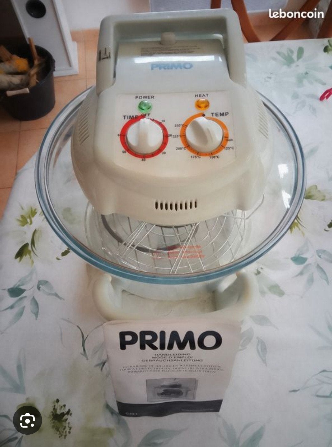 four à convection halogène ou infrarouge de marque Primo, Electroménager, Moins de 45 cm, Enlèvement, Utilisé, Air chaud