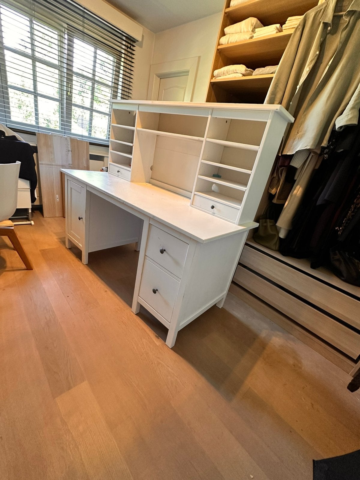 Magnifique meuble de bureau IKEA - bois laqué blanc massif, Autres styles, 65 cm, Avec tiroirs, Enlèvement