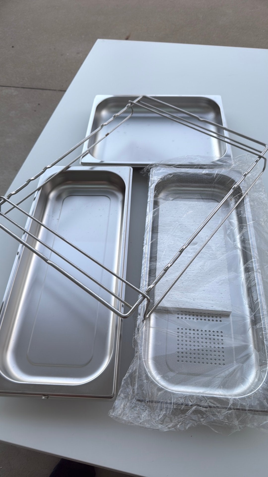 Miele ovenschalen en stoomovenschalen., Maison & Meubles, Cuisine | Ustensiles de cuisine, Neuf, Autres types, Métal, Argent, Enlèvement