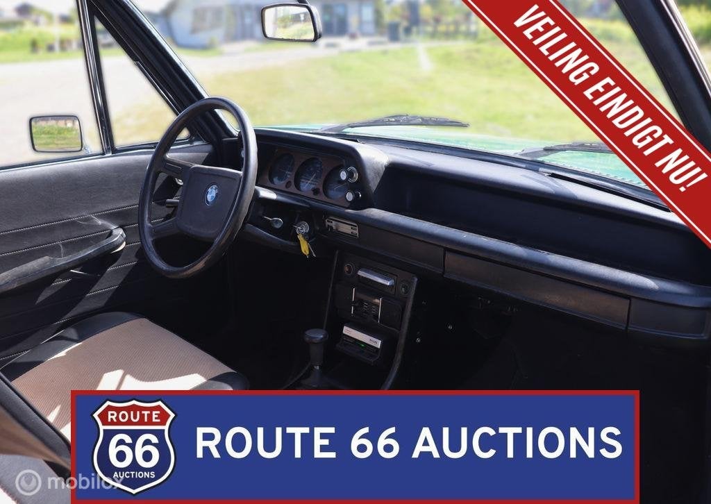 BMW 1802 Touring | 1973 | Route 66 Auctions, Auto's, Oldtimers, Zwart, Bedrijf, Handgeschakeld, Overige carrosserie