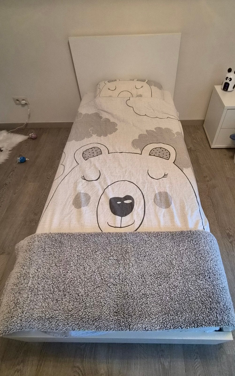 1 persoonsbed, Huis en Inrichting, Ophalen, Wit