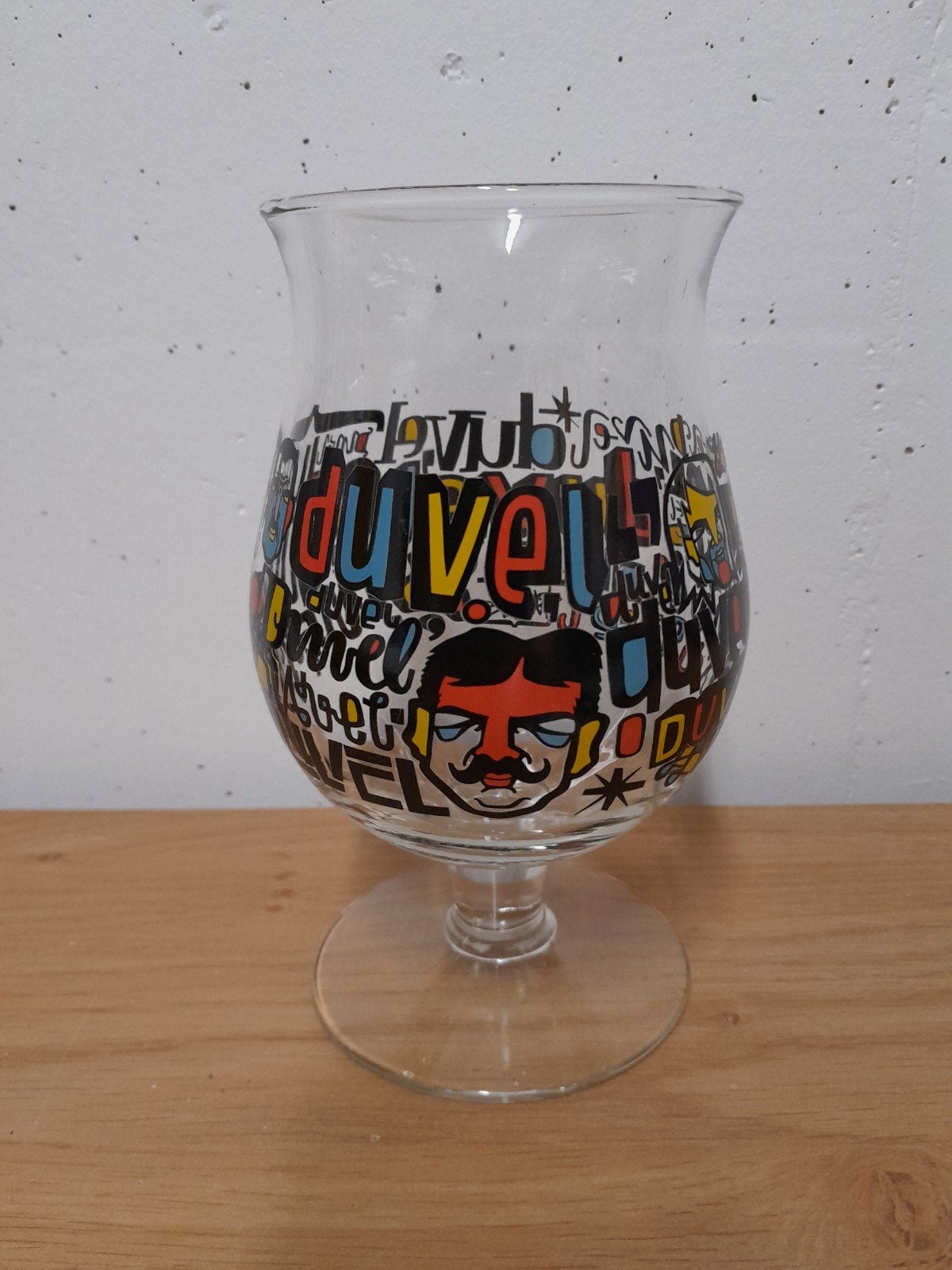 Duvel glas Denis Meyers USA, Ophalen of Verzenden, Zo goed als nieuw, Glas of Glazen, Duvel
