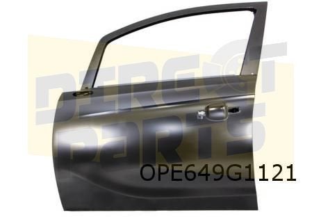 Opel Corsa E (1/15-11/19)  Voorportier Links (te spuiten) Or, -, Deur, -, Opel