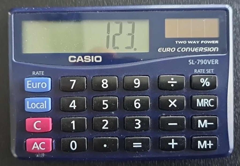 CASIO SL-790VER rekenmachine, Diversen, Ophalen of Verzenden, Zo goed als nieuw
