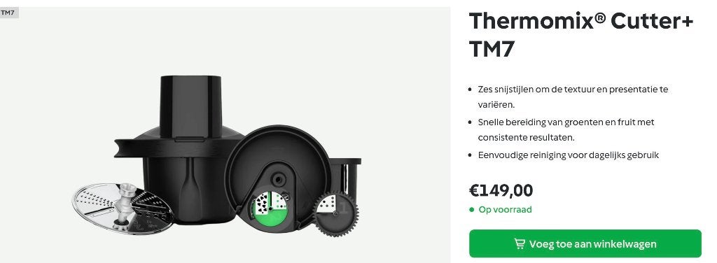 Tm7 Cutter, Nieuw, Ophalen of Verzenden, Vaatwasserbestendig, Minder dan 1 liter