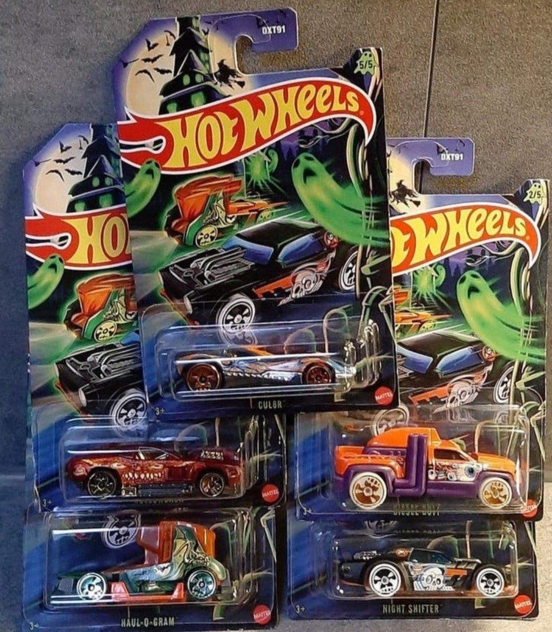 Hotwheels Halloween Set 2025/5 stuks/NIEUW, Ophalen of Verzenden