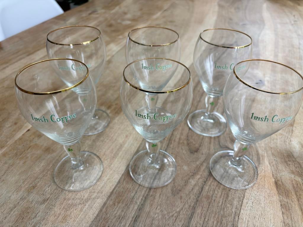 6 Irish Coffee glazen, Ophalen, Zo goed als nieuw