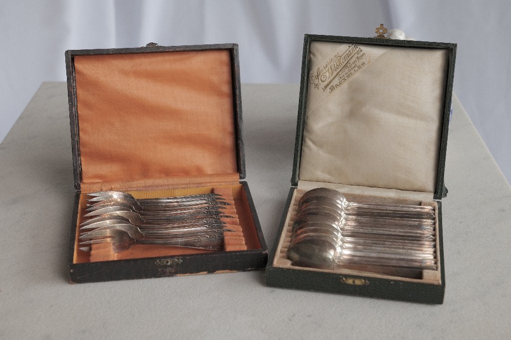 Zilveren lepels & vorken (Wiskemann), Antiek en Kunst, Ophalen of Verzenden