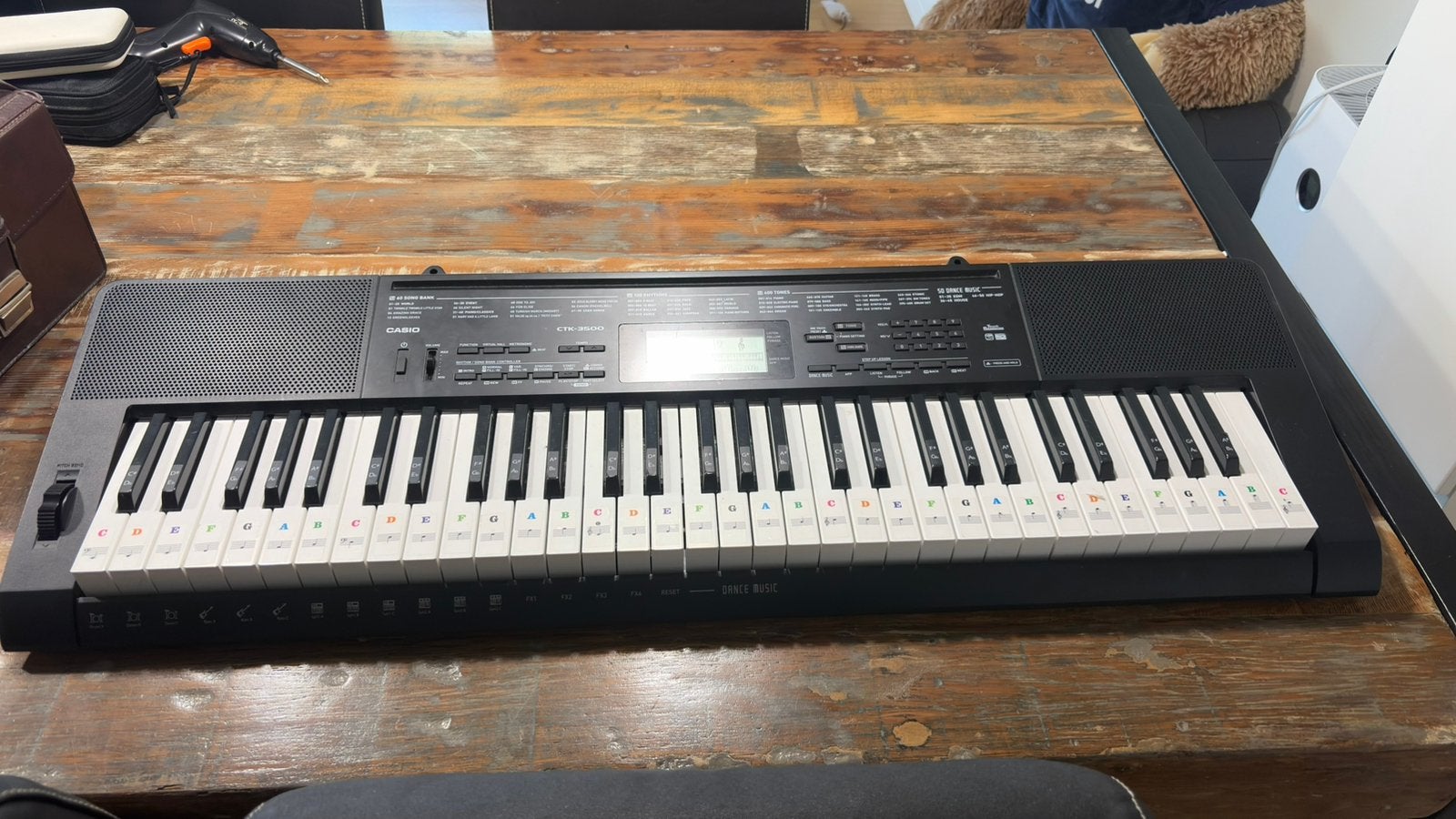 Casio CTK-3500 Keyboard met standaard en originele doos, Muziek en Instrumenten, Ophalen of Verzenden, Zo goed als nieuw, Casio