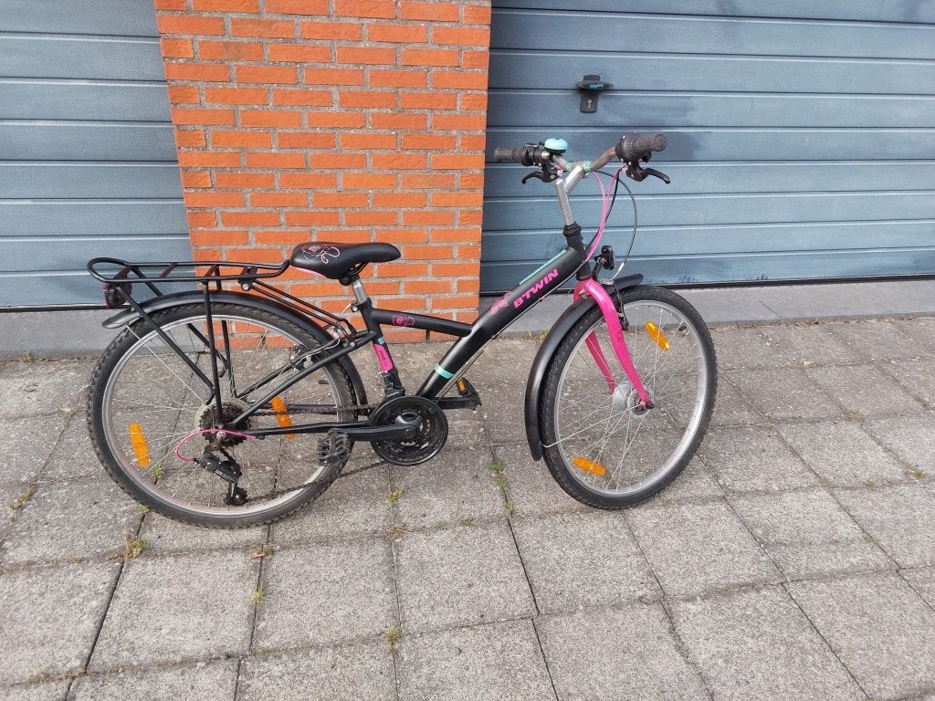 Meisjesfiets, Ophalen, Velgrem, Versnellingen, B'twin