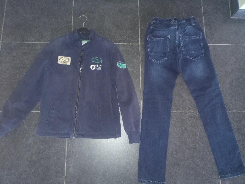 ZOMERJAS PEPE JEANS + JEANS S.OLIVER MAAT 176 - PRIMA STAAT, Enfants & Bébés, Vêtements enfant | Taille 176, Enlèvement ou Envoi