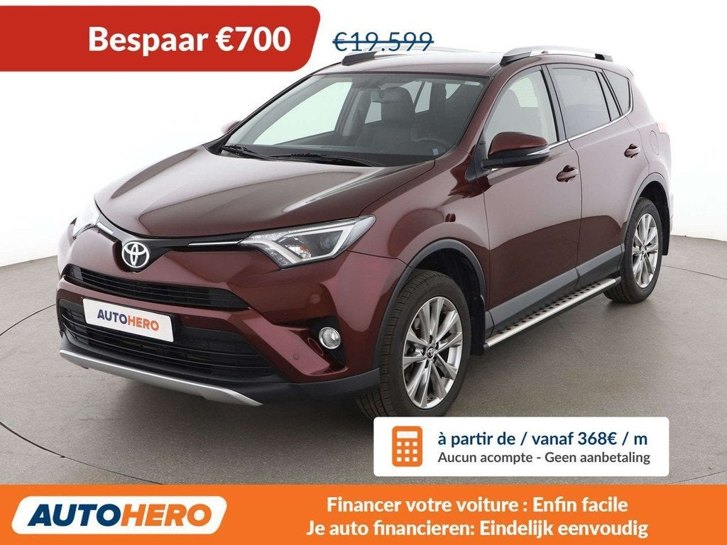 Toyota RAV4 2.0 Active (bj 2016), Auto's, Toyota, 158 g/km, Gebruikt, Zwart, Bruin